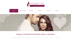 Desktop Screenshot of kozmetikagreksova.sk